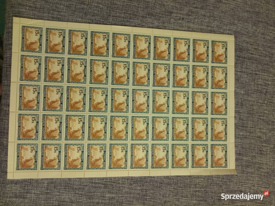 Arkusze znaczków Indonesia 19481949 Vienna Pyrzyce