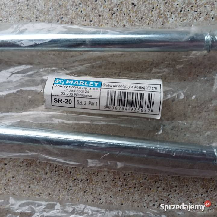 Śruba do obejmy z kostką 4 Marley 20 śruby łódzkie Sieradz sprzedam