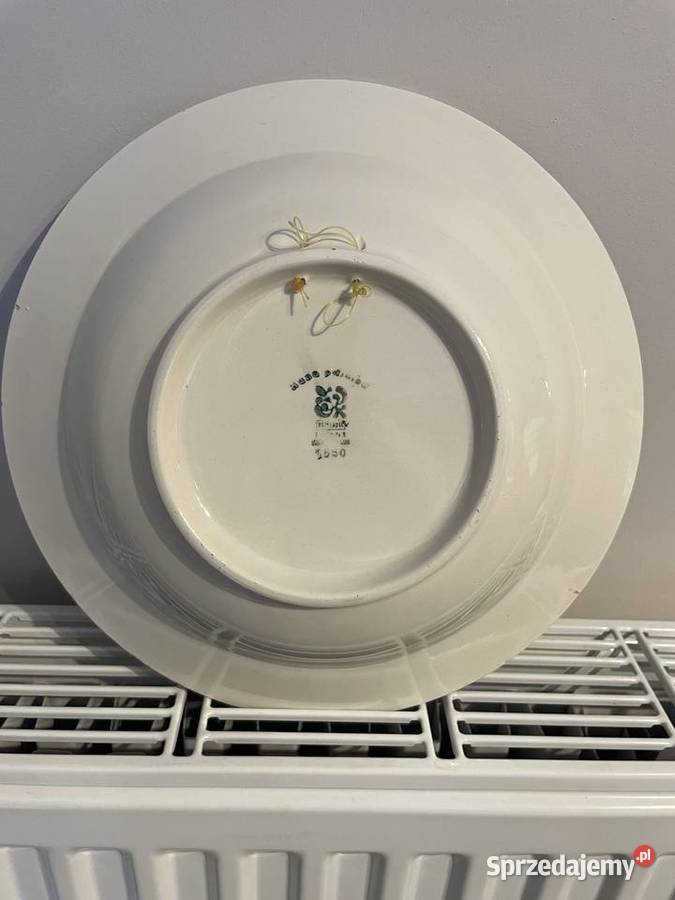 Włocławek fajansowy talerz PRL