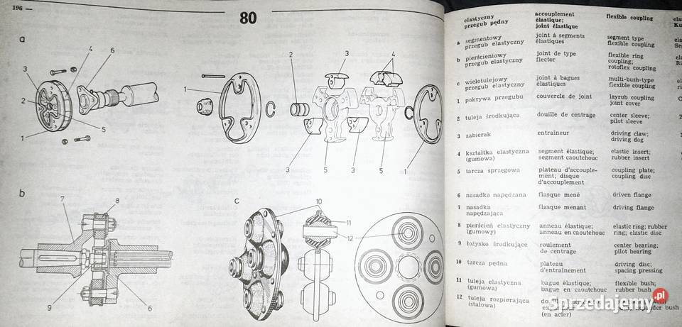 Ilustrowany słownik samochodowy 6języczny Cz Chełm