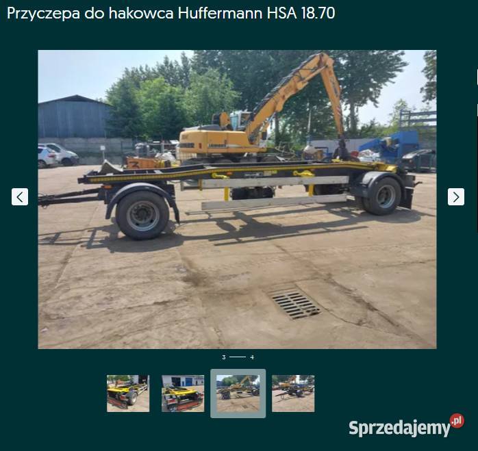 Przyczepa do hakowca Huffermann HSA 1870 Tarnobrzeg sprzedam