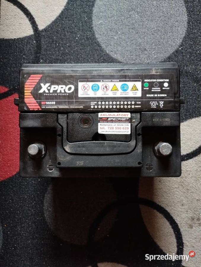 Akumulator samochodowy 12v 55Ah osobowe Bydgoszcz