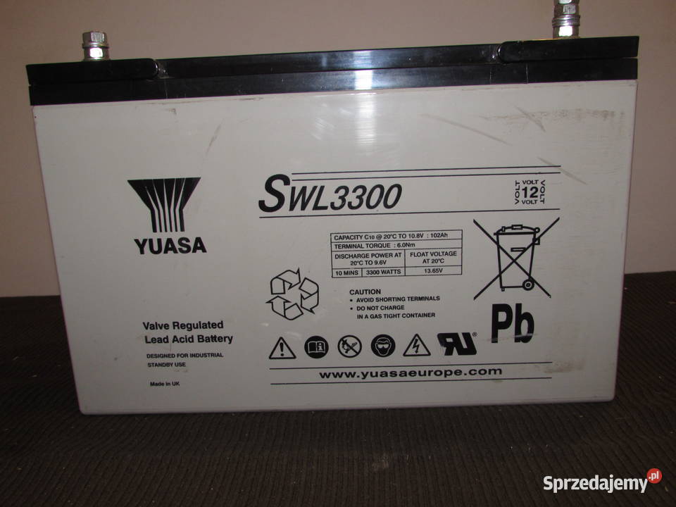 AKUMULATOR YUASA SWL 3300 OKAZJA Łask