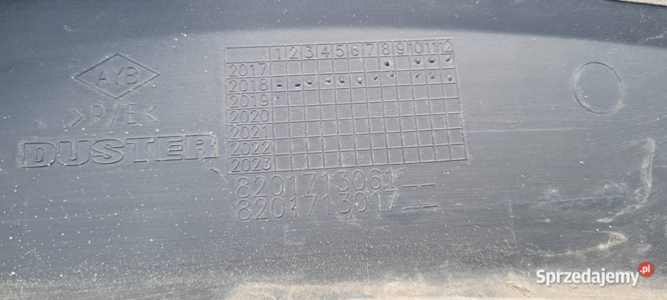 LISTWA BŁOTNIKA LEWY PRZÓD DACIA DUSTER II 17 Ruda Śląska