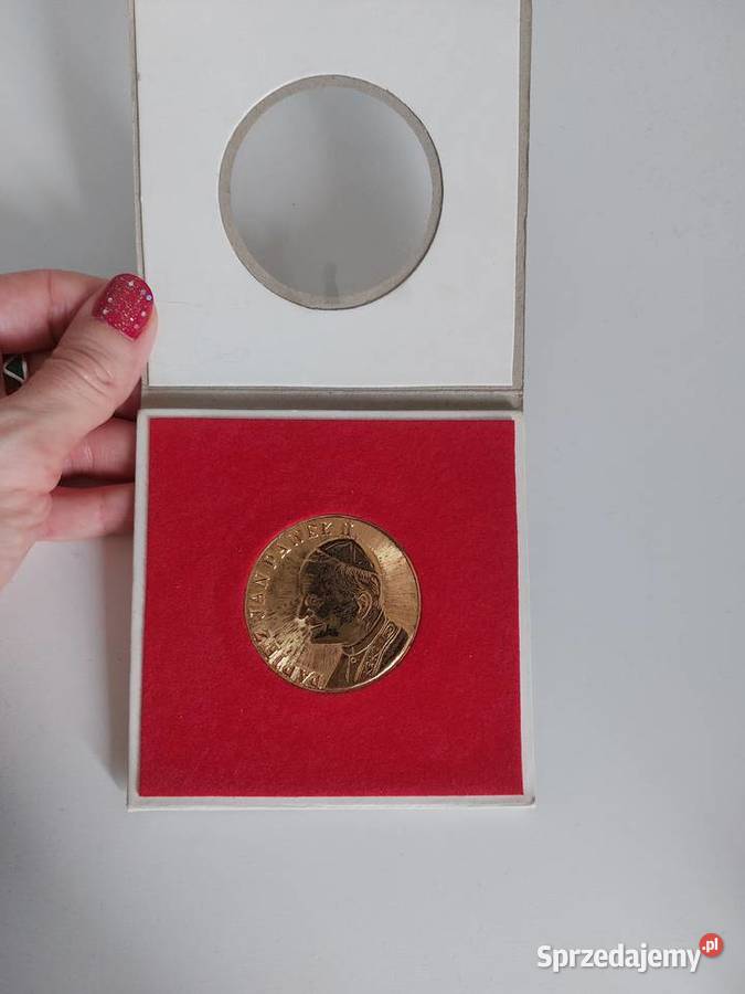 pamiątkowy medal Jan Paweł II papież pielgrzymka wielkopolskie Poznań