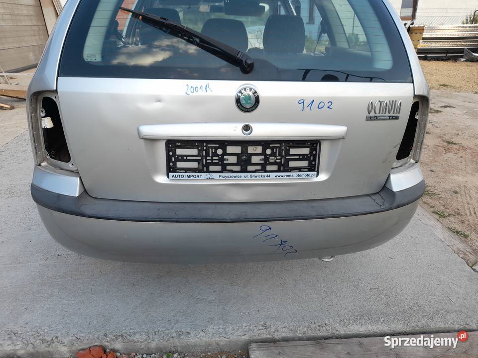 Tylna klapa skoda Octavia 1 lakier 9102 Bielsko-Biała