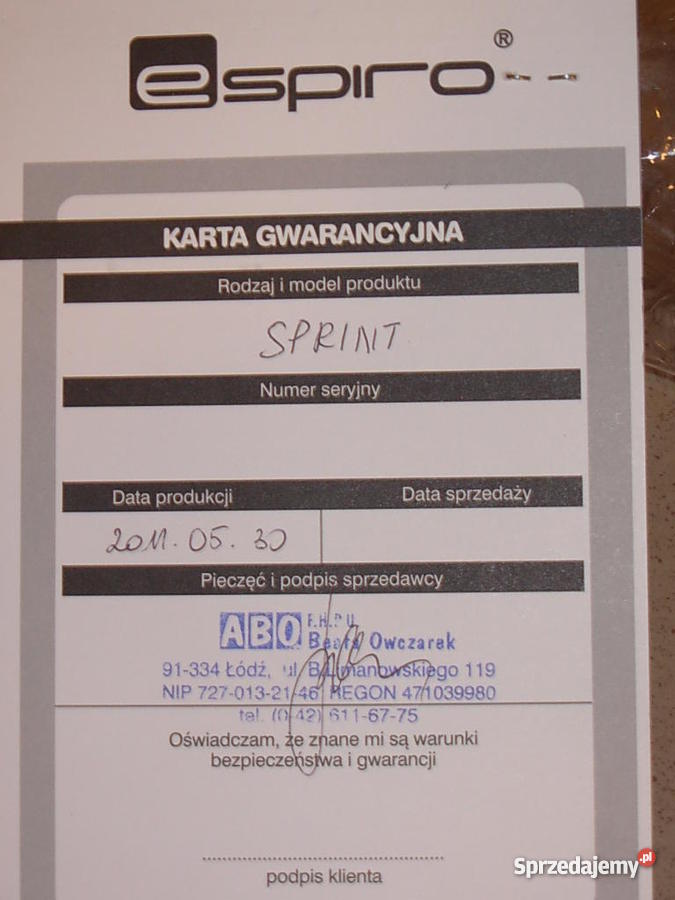 Wózek spacerowy Sprint Baby Design Łódź sprzedam