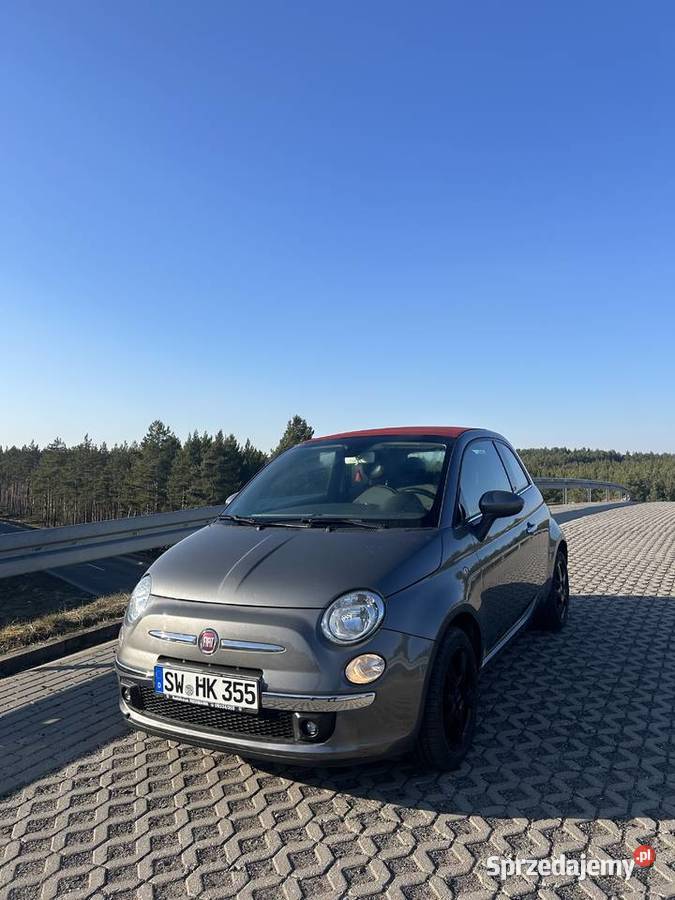 Fiat 500C Cabrio 2015 12 114 000 szary gotowy do Nowa Sól