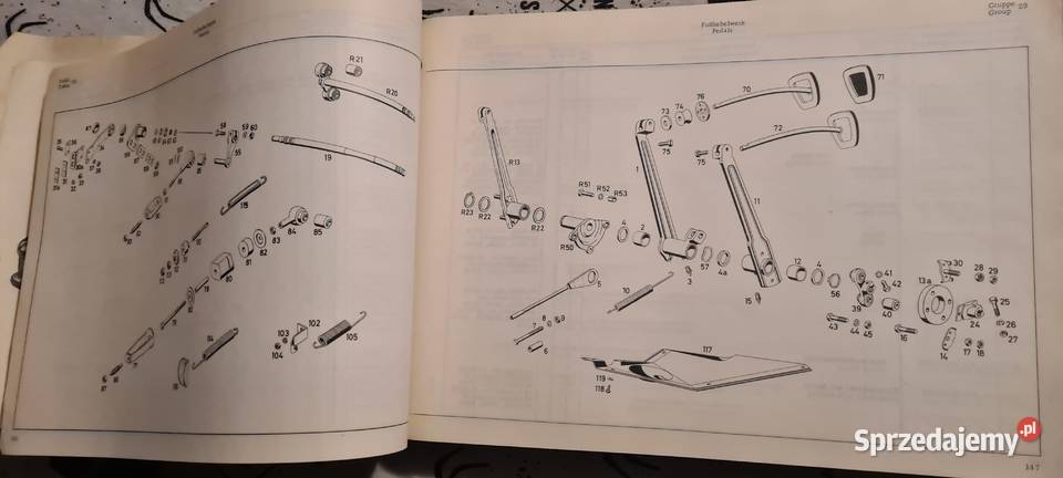 Mercedes w120 katalog czesci 1957