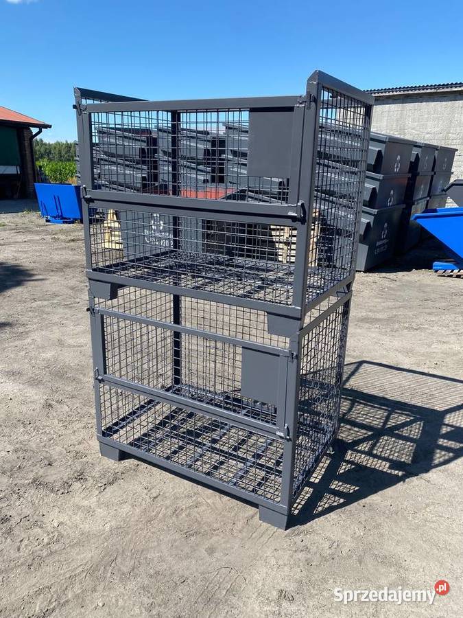 Gitterbox kosz siatkowy skrzyniopaleta Niedrzew Pierwszy