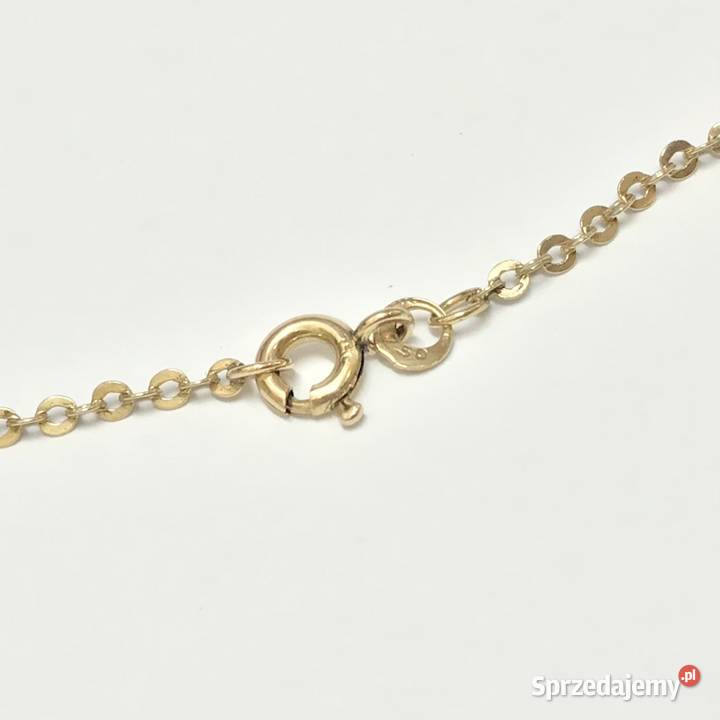 Złoty ŁAŃCUSZEK damski 750 18K OKRĄGŁY ANKIER 53 Warszawa