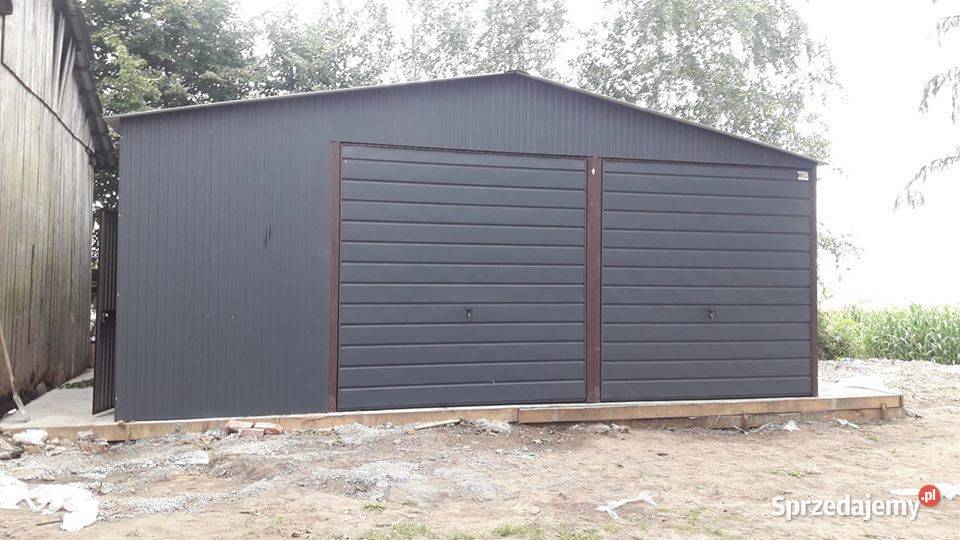 Garaż Blaszany 7x6 bramy uchylne magazyn wiata lubelskie