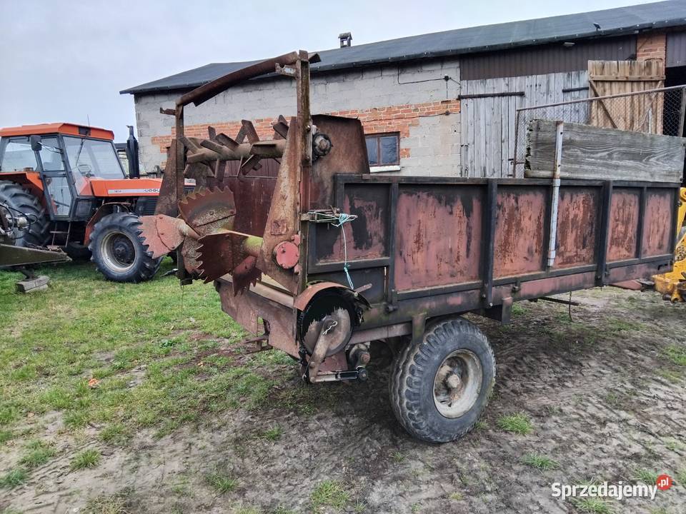 Rozrzutnik obornika 35t jednoosiowy transport nieuszkodzony Bełchatów