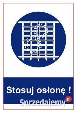 Naklejka BHP Stosuj osłonę GL015 Kamionna