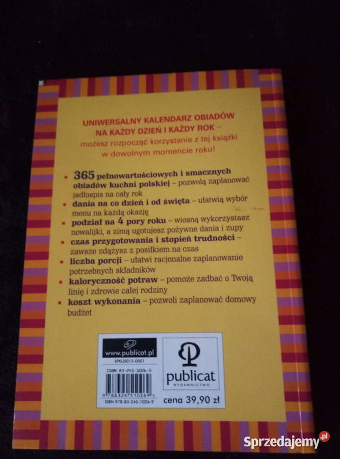 365 obiadów na polskim stole dolnośląskie Oborniki Śląskie sprzedam
