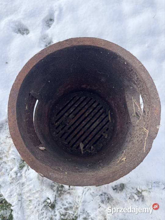 Piecyk koza do palenia stara Solidna ciężka Ogrzewanie Siemień