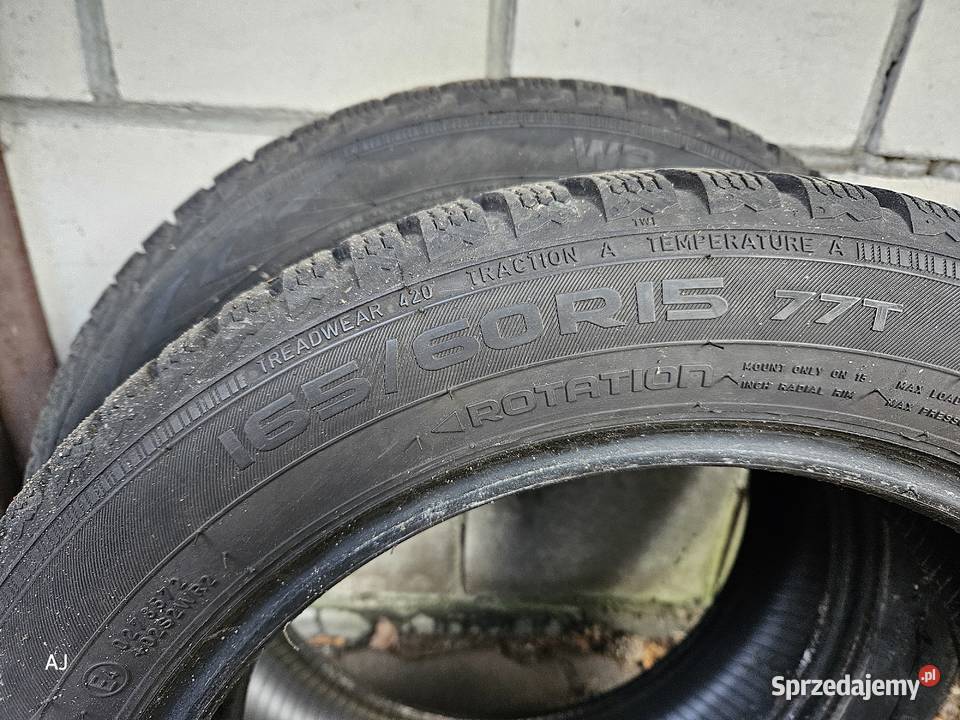 Nokian opony zimowe 16560 R15 komplet używane Celestynów