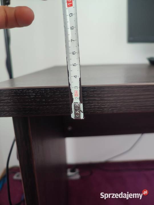 Solidne stabilne duże biurko 140x70 wenge Warszawa