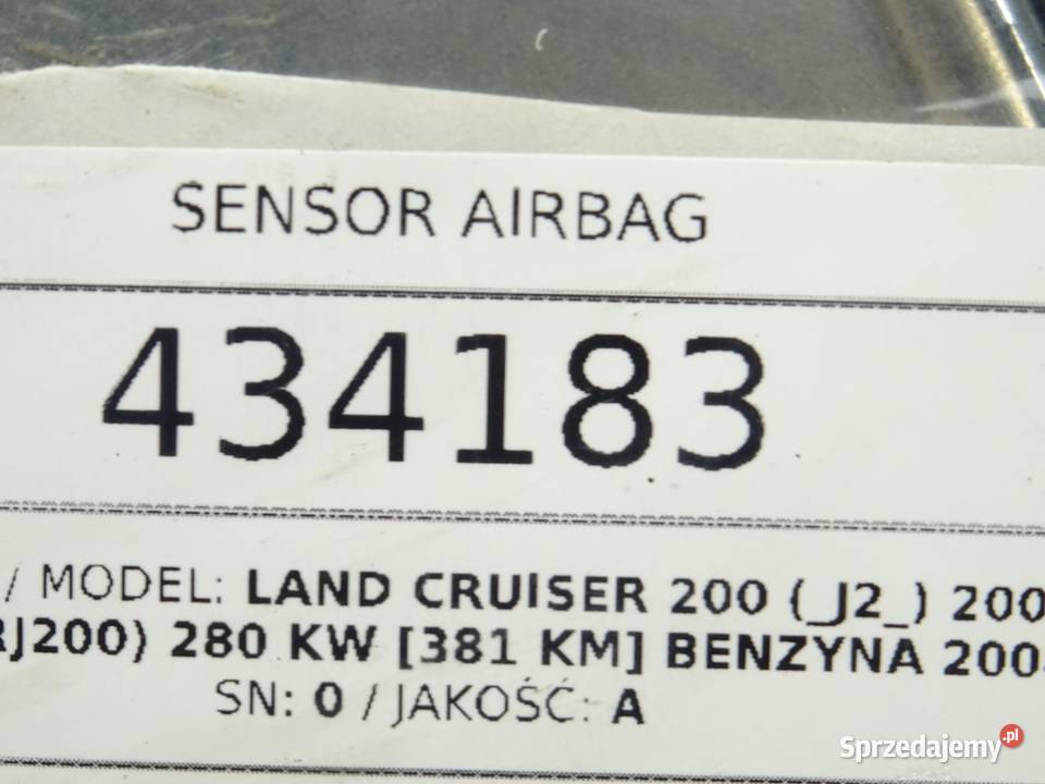 SENSOR AIRBAG TOYOTA LAND CRUISER J20 8917060290 sprzedam
