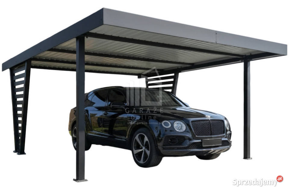 Carport V PREMIUM 5x55m Wypełnienie panelami Elbląg