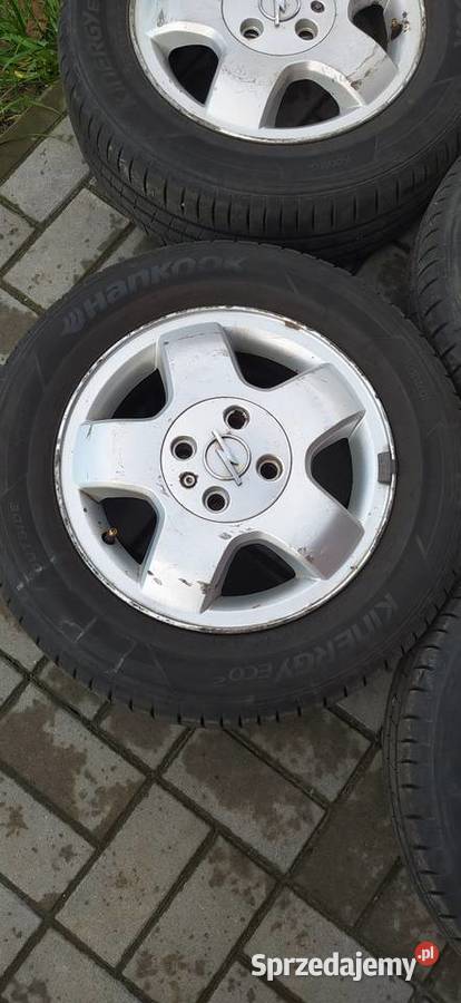 Alufelgi 4x100 opel corsa opony letnie 14 Kozienice