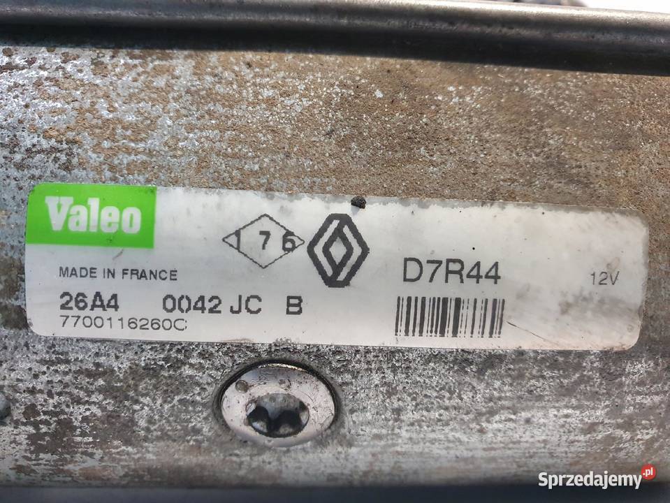 ROZRUSZNIK Renault Trafic II Vivaro 19 DCI D7R44 Układ elektryczny silnika Chełm