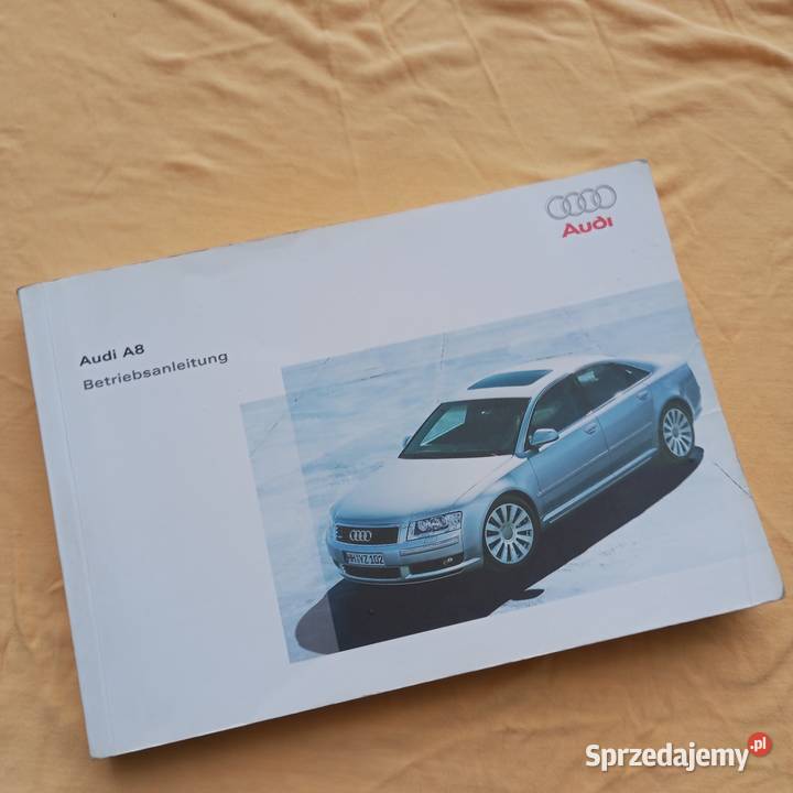 Audi a8 d3 20022005 niemiecka instrukcja obsługi miękka Złotoryja