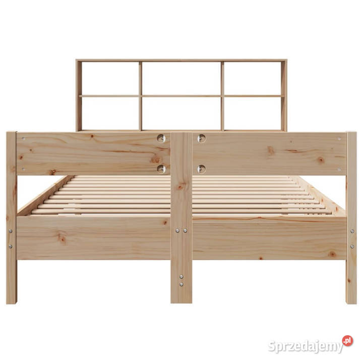 Łóżko z regałem bez materaca sosnowe 140x190 146cm Warszawa