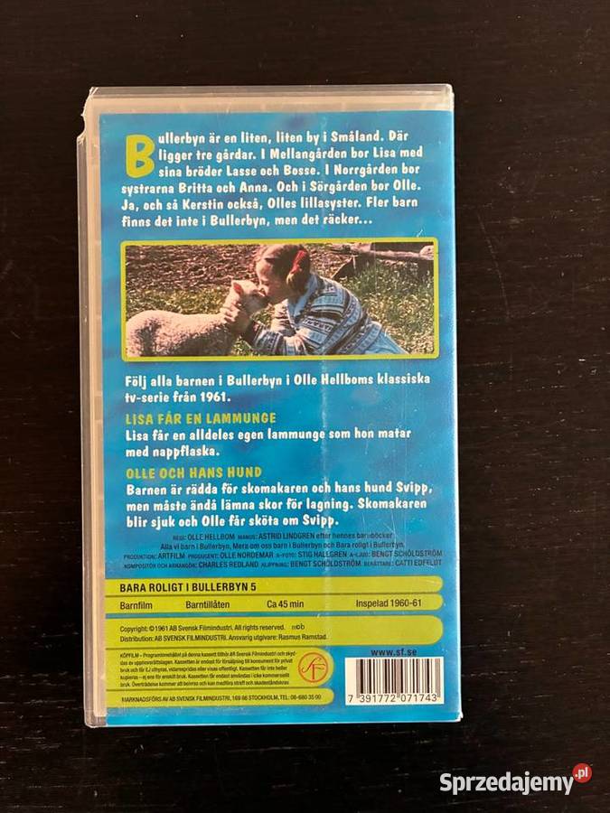 Kaseta VHS Bara roligt i Bullerbyn 1961 warmińsko-mazurskie Elbląg