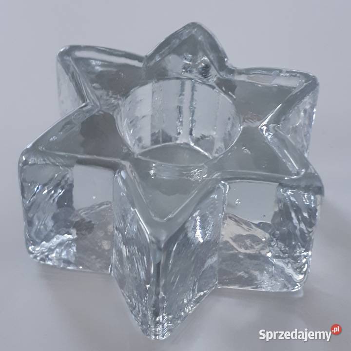Nowy świecznik gwiazdka szkło promocja Gliwice