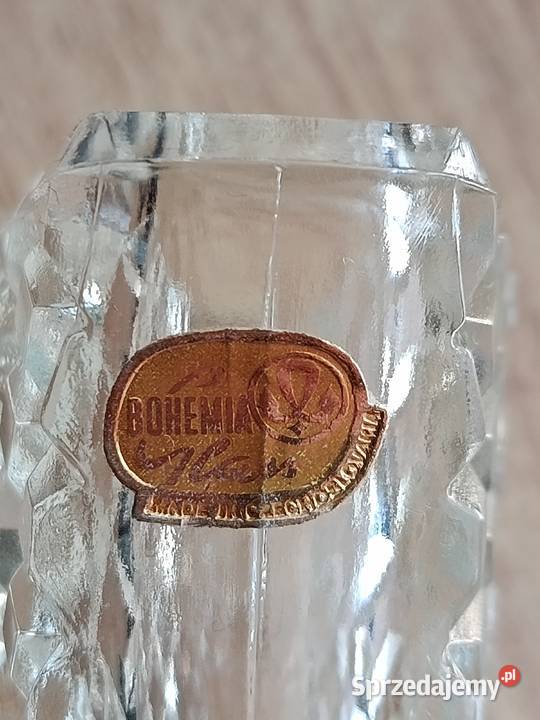 Kryształowy wykałacznik Bohemia wazonik zachodniopomorskie Choszczno