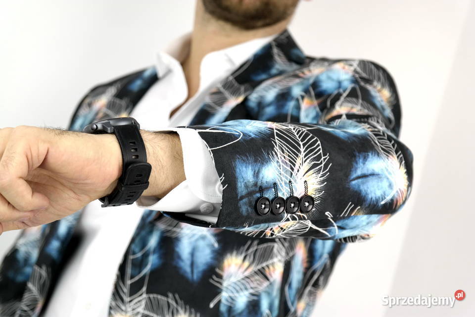 Giovanni Pera marynarka męska w pióra rozmiary Rozmiar M Ostrów Wielkopolski