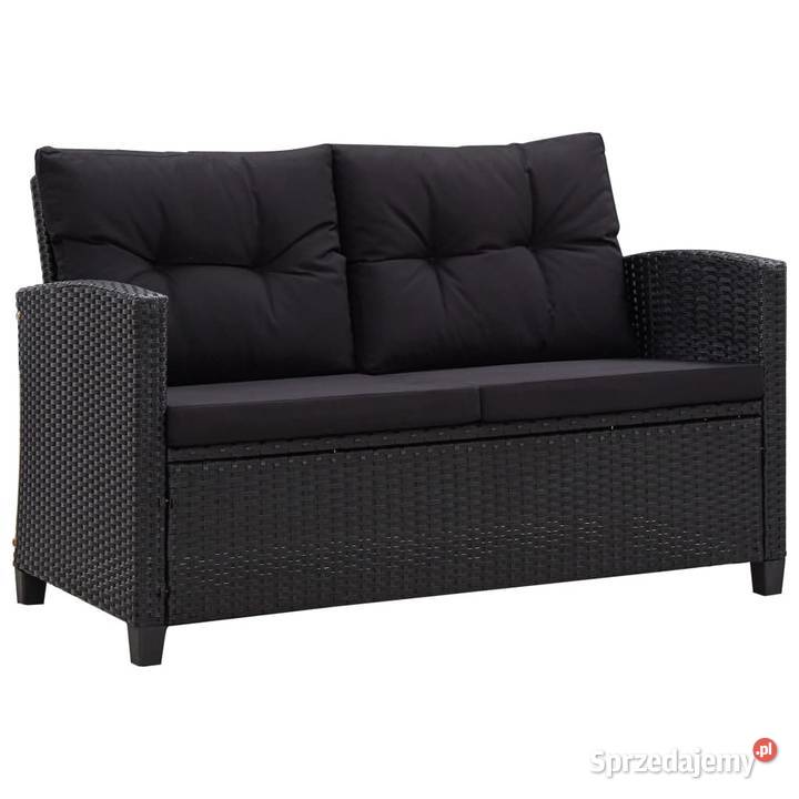 vidaXL 2-osobowa sofa ogrodowa z poduszkami, 46155