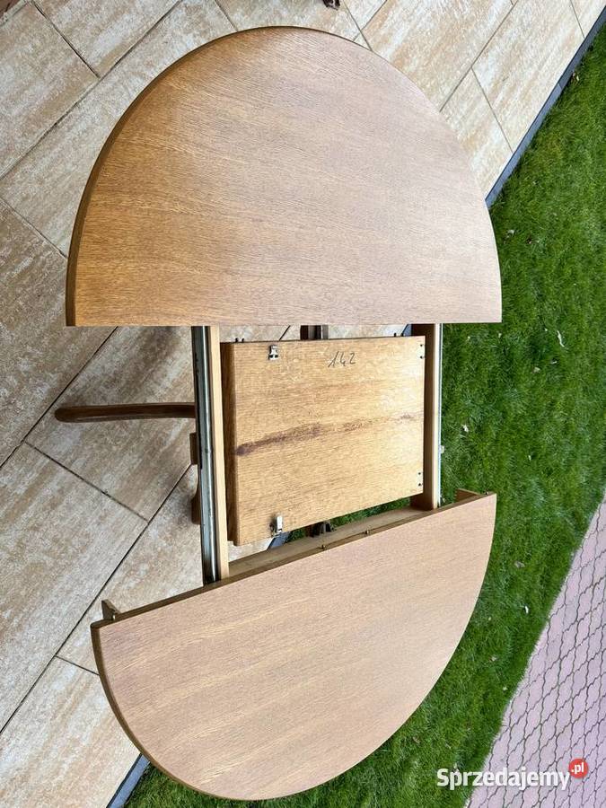 Stół okrągły drewniany rozkładany dąb rustykalny Stoły sprzedam