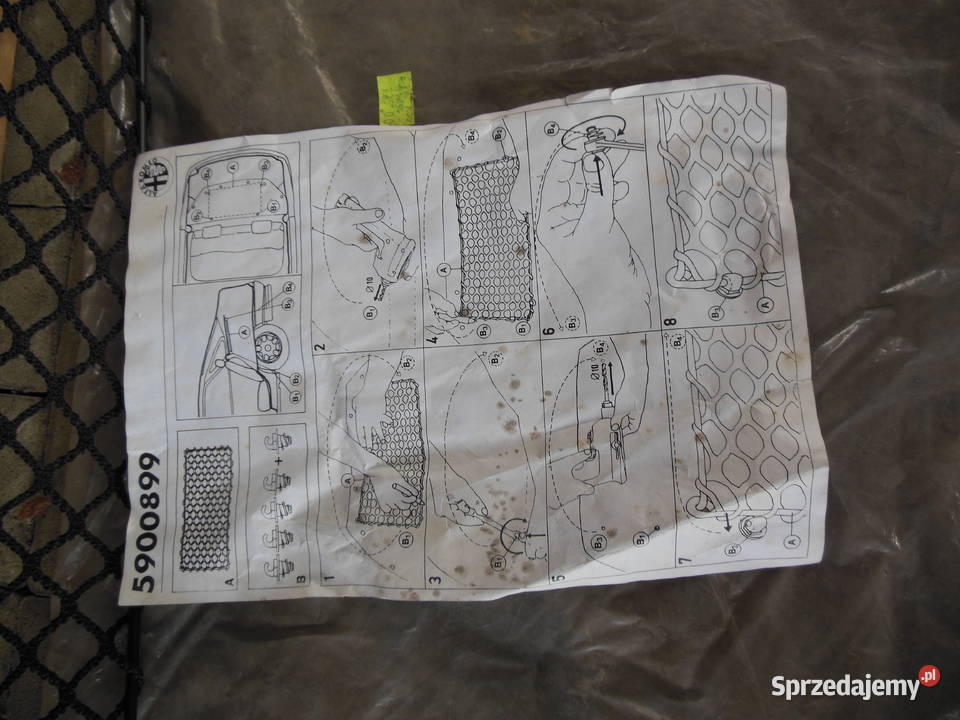 5900899 SIATKOWA OSŁONA BAGAŻNIKA ALFA ROMEO 156 Półki tylne Kozy