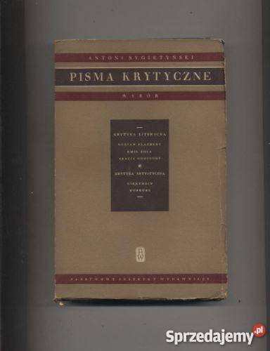 Pisma krytyczneWybór Szczecin