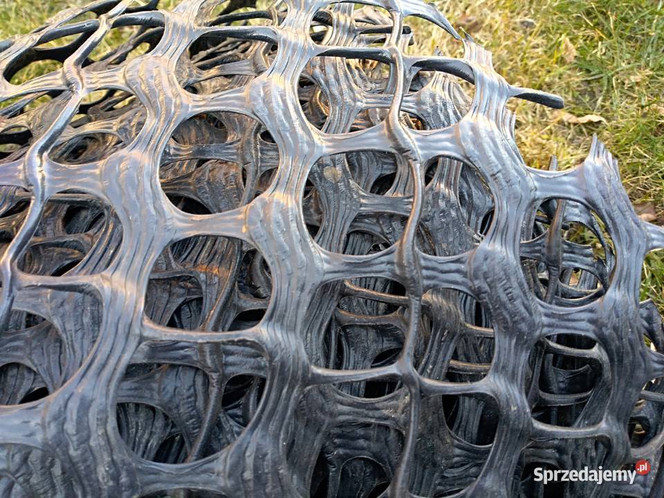 Gruba siatka przeciwśnieżna13x25m czarna Oleśnica