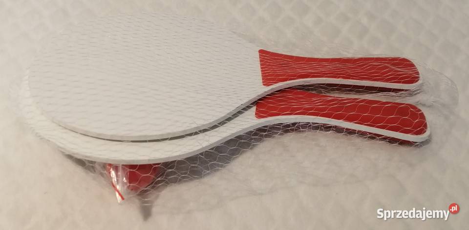 Zestaw drewniane paletki 33x185 i piłeczka 4 sprzedam