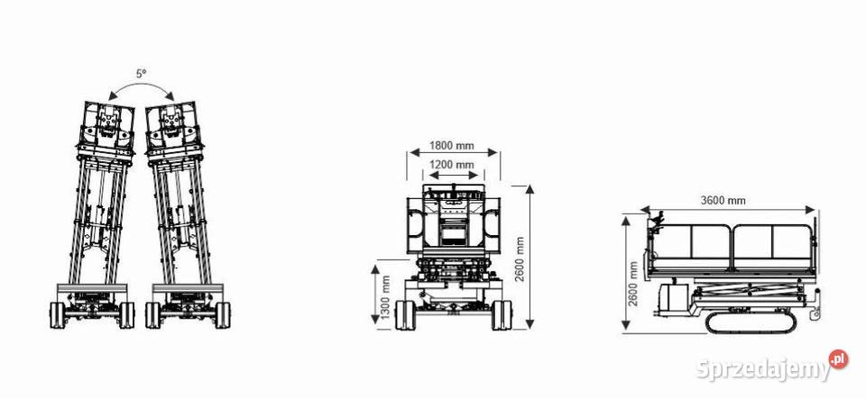 Platforma gąsienicowaAGRILIFT C65D zasięg Warszawa sprzedam