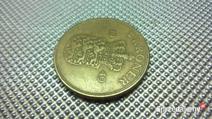 MONETA Dania 2 korony 1949 059 Warszawa