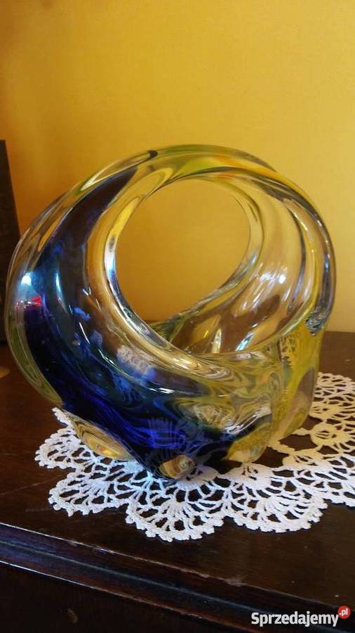 Kosz szkalny Hospodka Borocrystal Czechosłwoacja Łódź