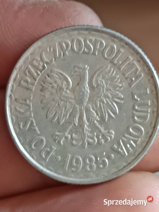 Sprzedam monete 1 zloty 1985 mala skretka lubelskie Chełm