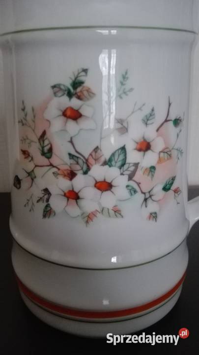Kufel duży porcelana Ćmielów Warpechy Stare