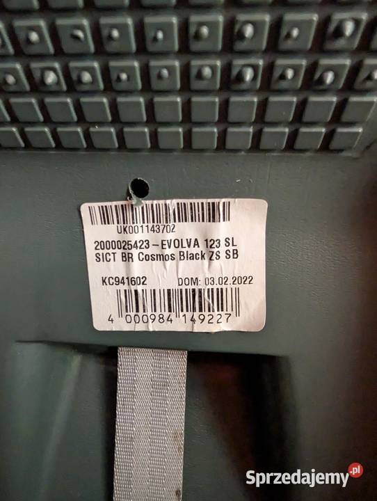 Fotelik dziecięcy BRITAX RMER EVOLVA 123 SL SICT Britax