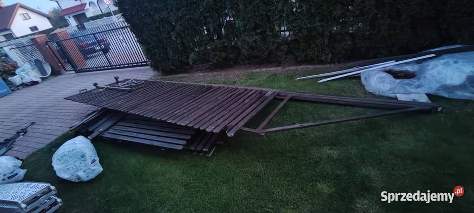 Ogrodzenie konstrukcja metalowa ze sztachetami Grabówka