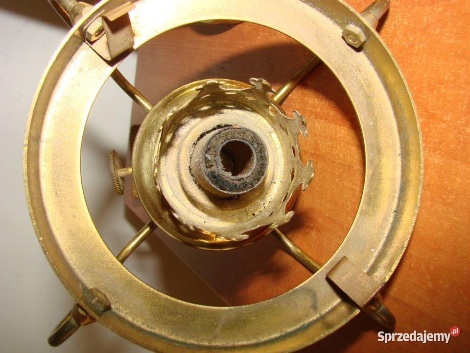 mosiężna lampa naftowa Pruszcz Gdański