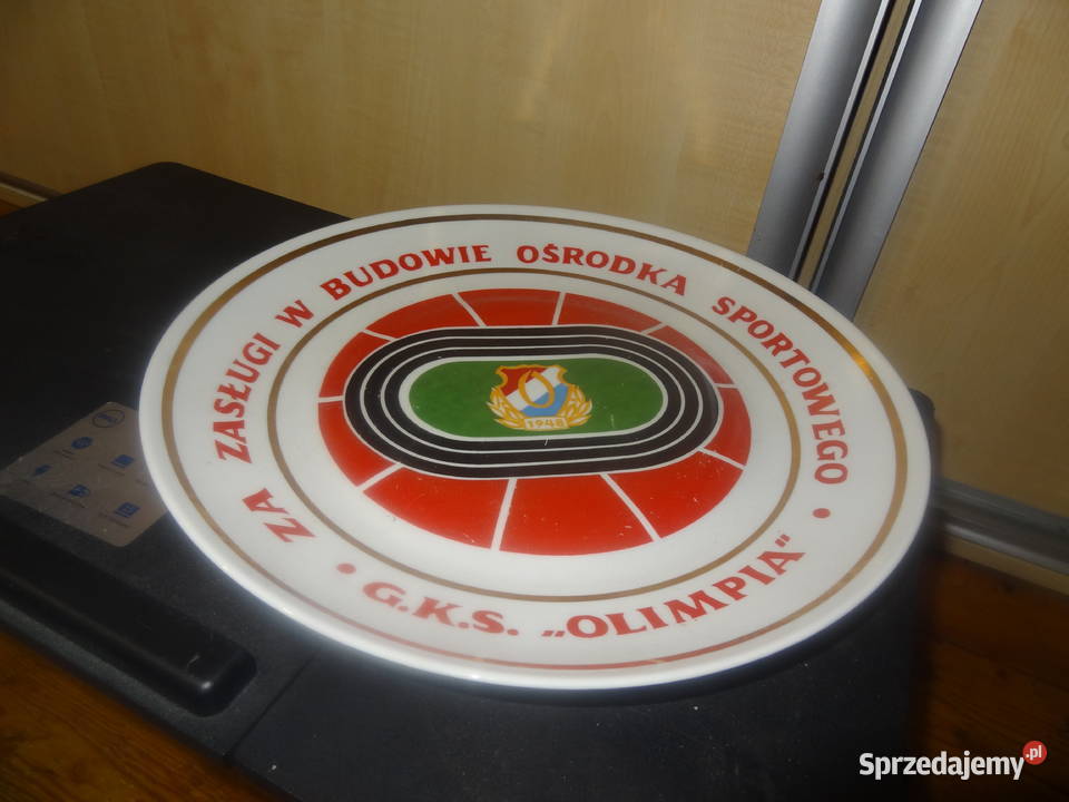 Porcelana Chodzież talerz Olimpia Poznań 1948 Antyki, Sztuka, Kolekcje