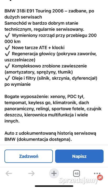 Zadbane BMW 318i Żory