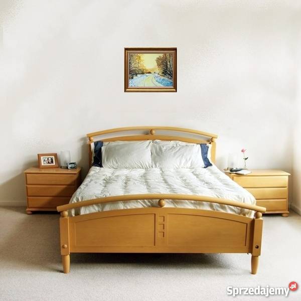 Obraz olejny Pejzaż zimowy odcienie żółtego Lublin