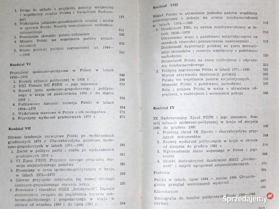 Z dziejów politycznych Polski 1944 1984 H